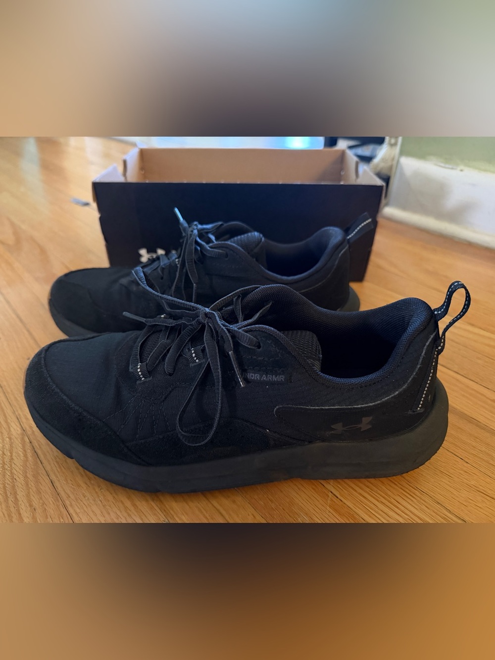 Under Armour Men’s Black Low-Profile Training Sneakers